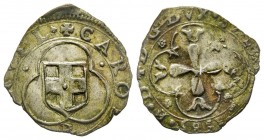 Carlo Emanuele I 1580-1630 
Parpagliola, III Tipo, 1586, Mi 1.3 g.
Ref : MIR 668, Sim. 74, Biaggi 562
Conservation : TTB-SUP