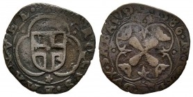 Carlo Emanuele I 1580-1630 
Parpagliola, III Tipo, 1586, Mi 1.72 g.
Ref : MIR 668, Sim. 74, Biaggi 562
Conservation : TTB