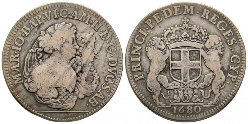 Vittorio Amedeo
Reggenza della Madre 1675-1680
Scudo Bianco, Torino, 1680, AG 26...