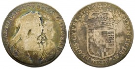 Vittorio Amedeo
Reggenza della Madre 1675-1680 
 Lira, Torino, 1676, AG 5.92 g.
Ref : MIR 838b (R4), Sim. 6, Biaggi 709a
Conservation : TB. Très Rare