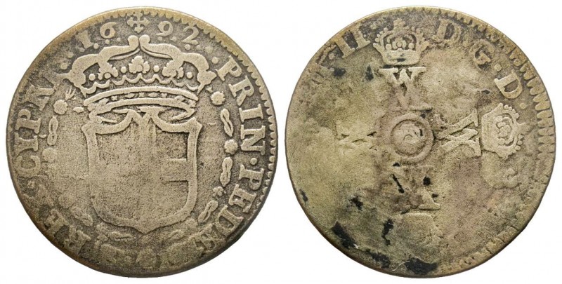 Vittorio Amedeo II - Duca 1680-1713 
15 Soldi, I tipo, Torino, 1692, Mi 7.01 g.
...