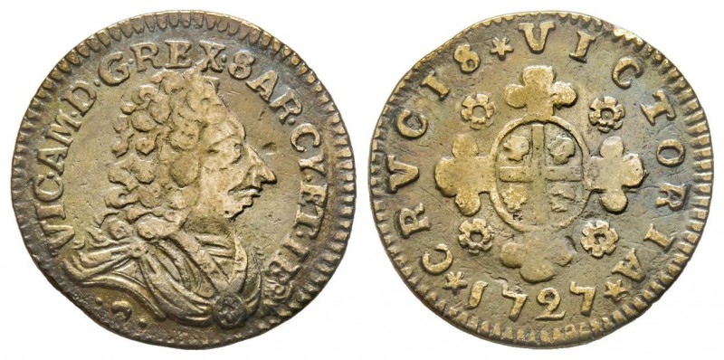 Vittorio Amedeo II Monetazione per la Sardegna 1724-1727
Reale Sardo, Torino, 17...