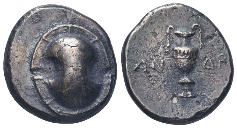 Greek, Boeotia, Androkleidas magistrate c. 395-338 BC, AR Stater, Thebes 390-382...