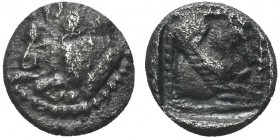 Greek, Lycia, c.480 BC, AR Obol, uncertain Dynasts. Obverse: Forepart of bull left Reverse: Forepart of Pegasos right in dotted square Reference: Cf. ...