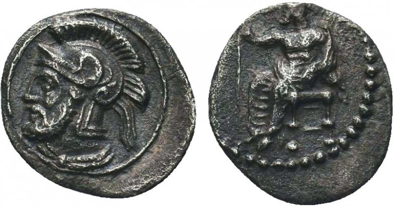 Greek, Cilicia, Pharnabazos Persian military commander 380-373 BC, AR Obol, Tars...