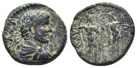 "Roman Provincial, Pisidia, time of Maximinus c. 41-54 AD, AE, Pogla 

Obverse: Α Κ ΓΑΙ ΙΟΥΗ . ΜΑΞΙΜƐΙΝΟ, laureate, draped and cuirassed bust of Maxim...
