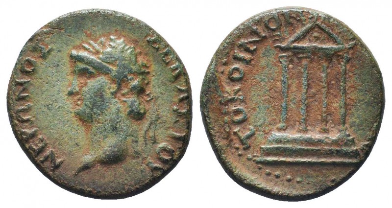 "Roman Provincial, Galatia, time of Nero c. 54-68 AD, AE, Koinon of Galatia c. 6...