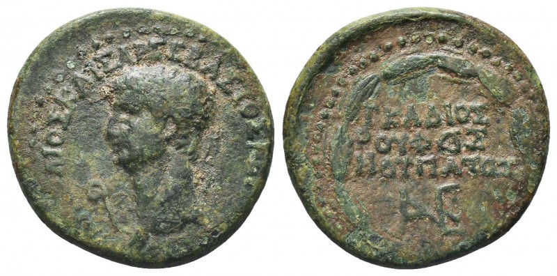 "Roman Provincial, Phrygia, C Cadius Rufus time of Claudius 41-54 AD, AE, Nicaea...
