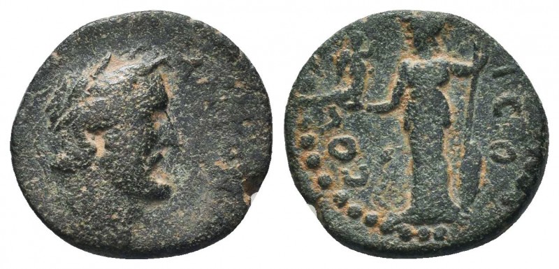 "Roman Provincial, Phrygia, L. Servenius Capito time of Nero 54-68 AD, AE, Acmon...