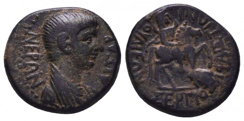 PHRYGIA. Julia. Nero (AD 54-68). Ae. Sergios Hephaistion, magistrate.
Obv: NEPON...