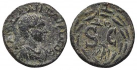 Diadumenianus (217-218 AD). AE18 (4.73 g), Antiochia, Syria.

Condition: Very Fine

Weight: 4.20 gr
Diameter: 19 mm