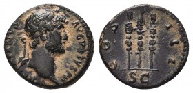 Hadrian. AD 117-138. Æ

Condition: Very Fine

Weight: 3.35 gr
Diameter: 16 mm