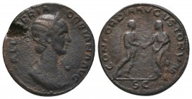 Orbiana. Augusta, AD 225-227. Æ Dupondius !?* Very RARE!

Condition: Very Fine

Weight: 12.32 gr
Diameter: 29 mm