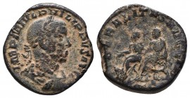 Philip II Æ Sestertius. Rome, AD 248-249.

Condition: Very Fine

Weight: 21.50 gr
Diameter: 28 mm