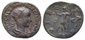 Gordian III. AD 238-244. Æ Sestertius 

Condition: Very Fine

Weight: 9.56 gr
Diameter: 25 mm