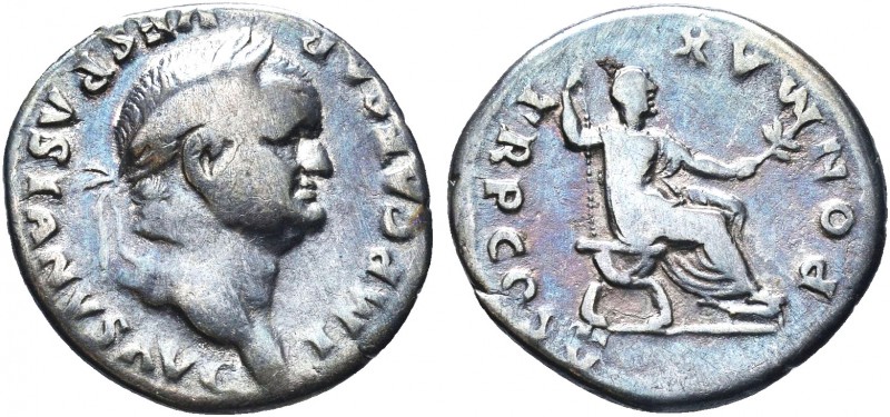 Vespasian, 69-79. Ar Silver Denarius

Condition: Very Fine

Weight: 3 gr
Diamete...