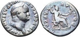 Vespasian, 69-79. Ar Silver Denarius

Condition: Very Fine

Weight: 3 gr
Diameter: 18 mm