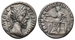 Marcus Aurelius, as Caesar (138-161 AD). AR Denarius

Condition: Very Fine

Weight: 2.47gr
Diameter: 18 mm