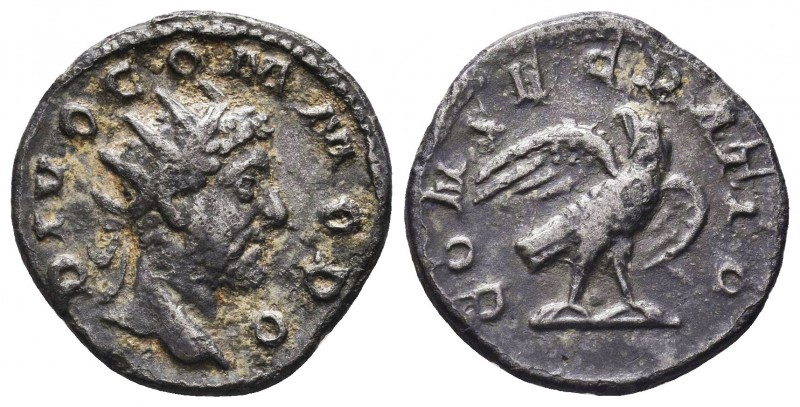 Divus Commodus (d. A.D. 192), Silver Antoninianus, 

Condition: Very Fine

Weigh...