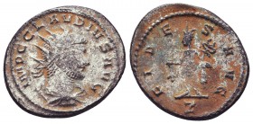 Claudius II. (268-270 AD). AE silvered Antoninianus

Condition: Very Fine

Weight: 3.30 gr
Diameter: 21 mm