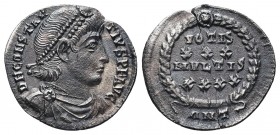 Constantius II (337-361 AD). AR Siliqua

Condition: Very Fine

Weight: 1.89 gr
Diameter:18 mm