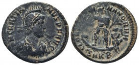 Gratian. A.D. 367-383. AE

Condition: Very Fine

Weight: 5.30 gr
Diameter:23 mm