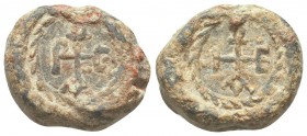 BYZANTINE SEALS. (Circa 9th-12th centuries).

Condition: Very Fine

Weight: 16.10 gr
Diameter:22 mm