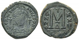 Justinian I. 527-565. AE follis 

Condition: Very Fine

Weight:19.30 gr
Diameter:24 mm