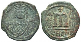 Maurice Tiberius. 582-602. AE follis

Condition: Very Fine

Weight:12.50 gr
Diameter: 30 mm