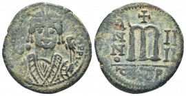 Maurice Tiberius. 582-602. AE follis

Condition: Very Fine

Weight:11.30 gr
Diameter:29 mm