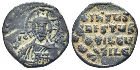 Byzantine Anonymous Follis , circa 976-1025. Bust of Christ facing.

Condition: Very Fine

Weight: 6.70 gr
Diameter: 25 mm