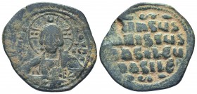 Byzantine Anonymous Follis , circa 976-1025. Bust of Christ facing.

Condition: Very Fine

Weight: 18.20 gr
Diameter: 35 mm
