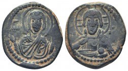 Byzantine Anonymous Follis , circa 976-1025. Bust of Christ facing.

Condition: Very Fine

Weight: 7.90 gr
Diameter: 27 mm