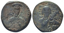 Byzantine Anonymous Follis , circa 976-1025. Bust of Christ facing.

Condition: Very Fine

Weight: 9.70 gr
Diameter: 27 mm