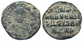 Romanus I (920-944), Follis, Constantinople,

Condition: Very Fine

Weight: 7.20 gr
Diameter: 27 mm