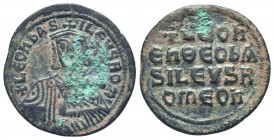 Leo VI. (886-912 AD). AE Follis

Condition: Very Fine

Weight: 6.10 gr
Diameter: 27 mm
