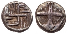 Thrace, Apollonia Pontika. Silver Hemiobol (0.39 g), 5th-4th centuries BC. VF