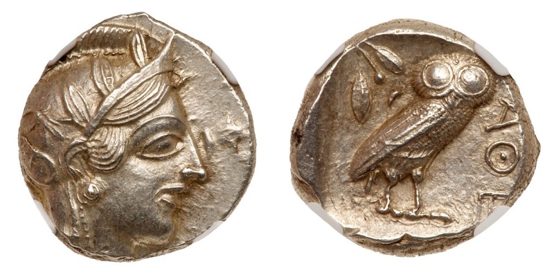 Attica. Athens. Silver Tetradrachm (17.17g), ca. 440-404 BC. Head of Athena righ...