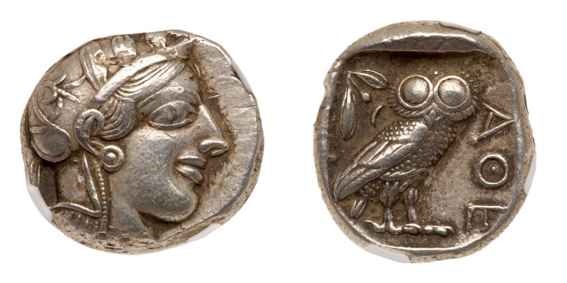 Attica. Athens. Silver Tetradrachm (17.2g), ca. 440-404 BC. Head of Athena right...