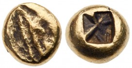 Ionia, Uncertain mint. Electrum 1/24 Stater (0.75 g), 6th Century BC. EF