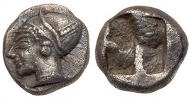 Ionia, Phokaia. Silver Diobol (1.30 g), ca. 521-478 BC. EF