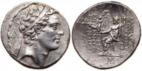 Seleukid Kingdom. Antiochos IV Epiphanes. Silver Tetradrachm (16.64 g), 175-164 BC. VF