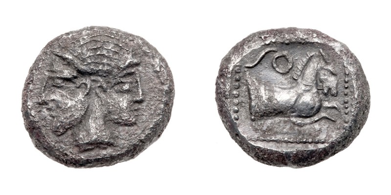 Persian Period. Philistia, Gaza. Silver Drachm (3.95 g), 5th century-333 BC. Jan...