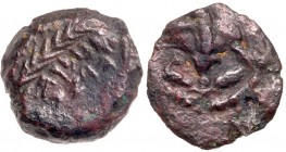 Judaea, Hasmonean Kingdom. John Hyrcanus I (Yehohanan). Æ 1/2 Prutah (0.92 g), 134-104 BCE. VF