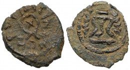 Judaea, Herodian Kingdom. Herod I. Æ 2 Prutot (2.69 g), 40 BCE-4 CE. VF