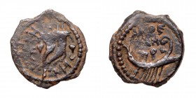 Judaea, Herodian Kingdom. Herod II Archelaus. Æ 2 Prutot (2.53 g), 4 BCE-6 CE. VF
