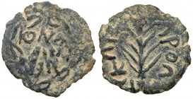 Judaea, Procuratorial. Porcius Festus. Æ Prutah (2.07 g), 59-62 CE. EF
