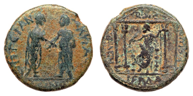 Judaea City Coinage. Decapolis. Gadara. Marcus Aurelius and Lucius Verus. &AElig...