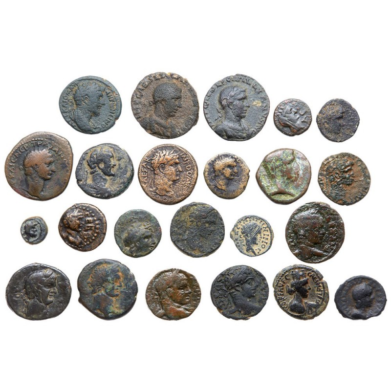 23-piece collection of Judean City Coinage. Consists of: Akko (3); Ascalon (6); ...