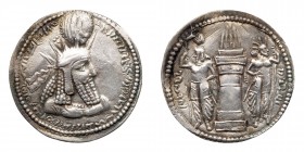 Sasanian Kingdom. Varhran I. Silver Drachm (4.09 g), AD 273-276. VF